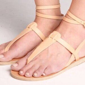 ANCIENT GREEK SANDALS Estia leather sandals NWT in Box